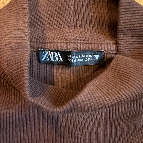 Zara Brown Sweater Top - Picture 2 of 2